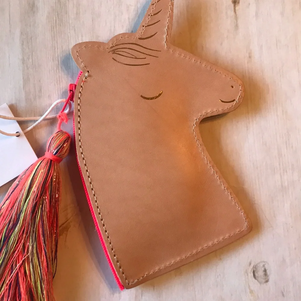 Meri Meri Leather Unicorn Purse